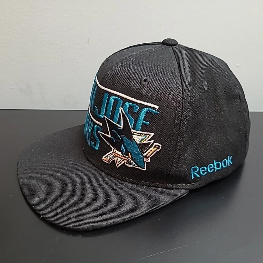 2016 Reebok San Jose‎ Sharks Snapback Hat RARE Officially Licensed
